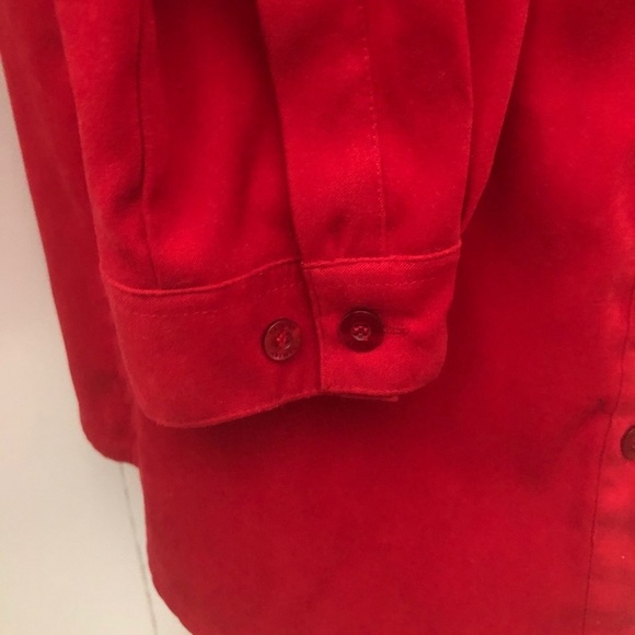 Red Embellished Top. Size Med .Like new. - Picture 4 of 9